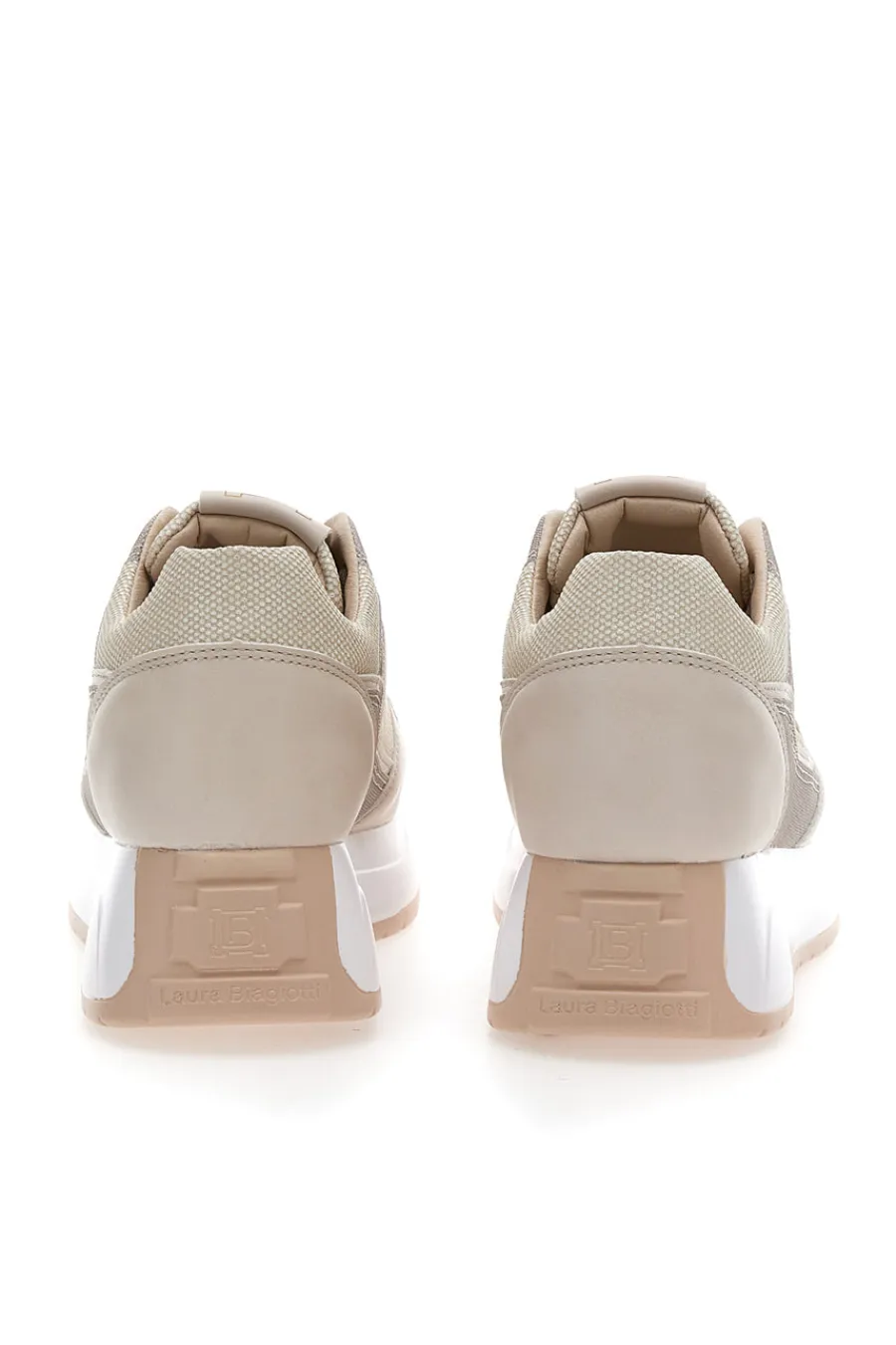 Sneakers Beige Con Platform 8412-LAURA BIAGIOTTI Online