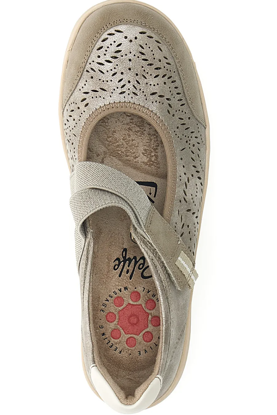 Sneakers beige con strappo 67172470301F-RELIFE New