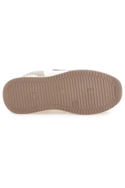 Sneakers beige con strass e inserti oro 9638-LAURA BIAGIOTTI Discount