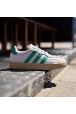 Sneakers beige con strisce verdi e dettagli in suede Barreda-ADIDAS Clearance
