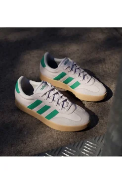 Sneakers beige con strisce verdi e dettagli in suede Barreda-ADIDAS Clearance