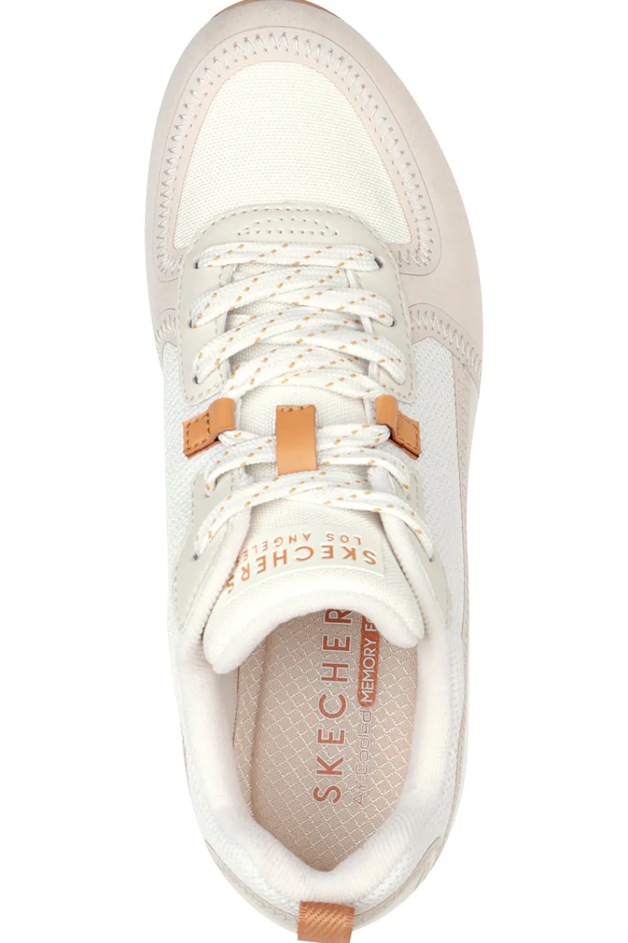 Sneakers beige con suola ad aria e Memory Foam Uno Layover-SKECHERS Clearance