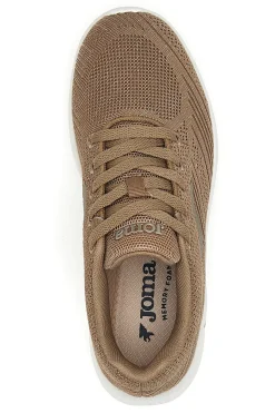 Sneakers beige con tomaia brillantinata e Memory Foam Galar Lady 2526-JOMA Online