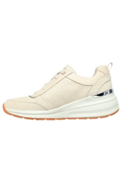 Sneakers beige con tomaia traforata e Memory Foam Billion Subtle Spots-SKECHERS Outlet