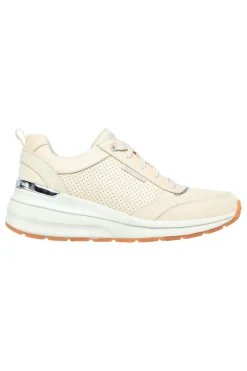 Sneakers beige con tomaia traforata e Memory Foam Billion Subtle Spots-SKECHERS Outlet