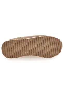 Sneakers beige con zeppa e inserti glitter Burani 51800C1133-MARIELLA BURANI New