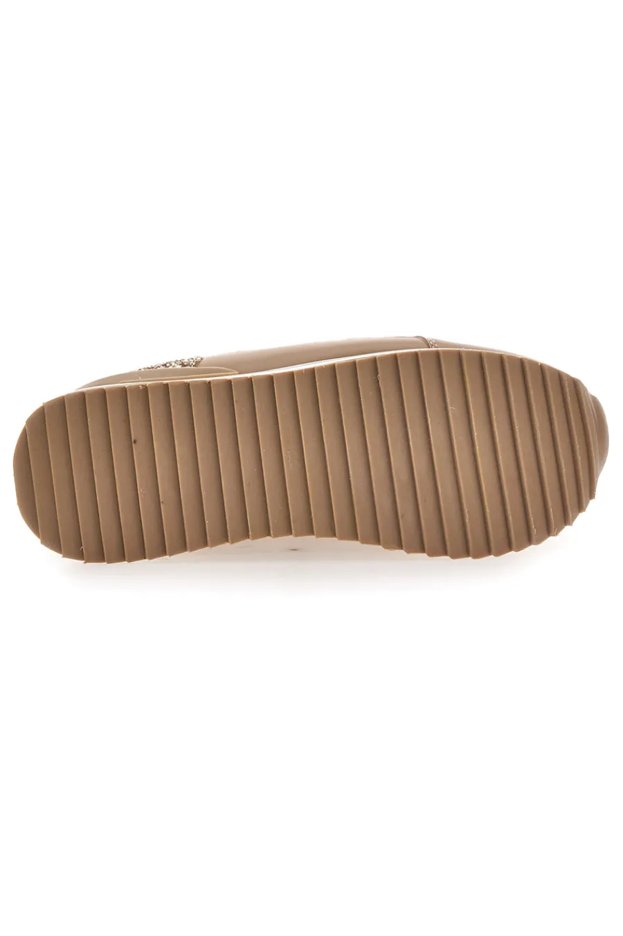 Sneakers beige con zeppa e inserti glitter Burani 51800C1133-MARIELLA BURANI New