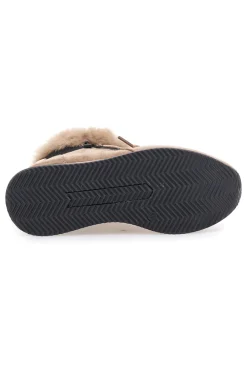 Sneakers beige imbottite con pelliccia sintetica 9255M-LAURA BIAGIOTTI Hot