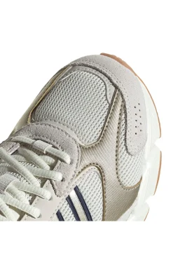 Sneakers beige in mesh con dettagli argento e suola Cloudfoam Crazychaos 2000-ADIDAS New