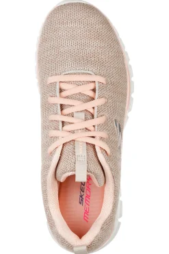 Sneakers beige in mesh leggere con memory foam Graceful Twisted Fortune-SKECHERS
