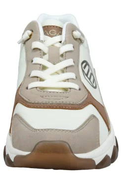 Sneakers Bianche Beige e Cuoio D45AJL015569-BAGATT Discount