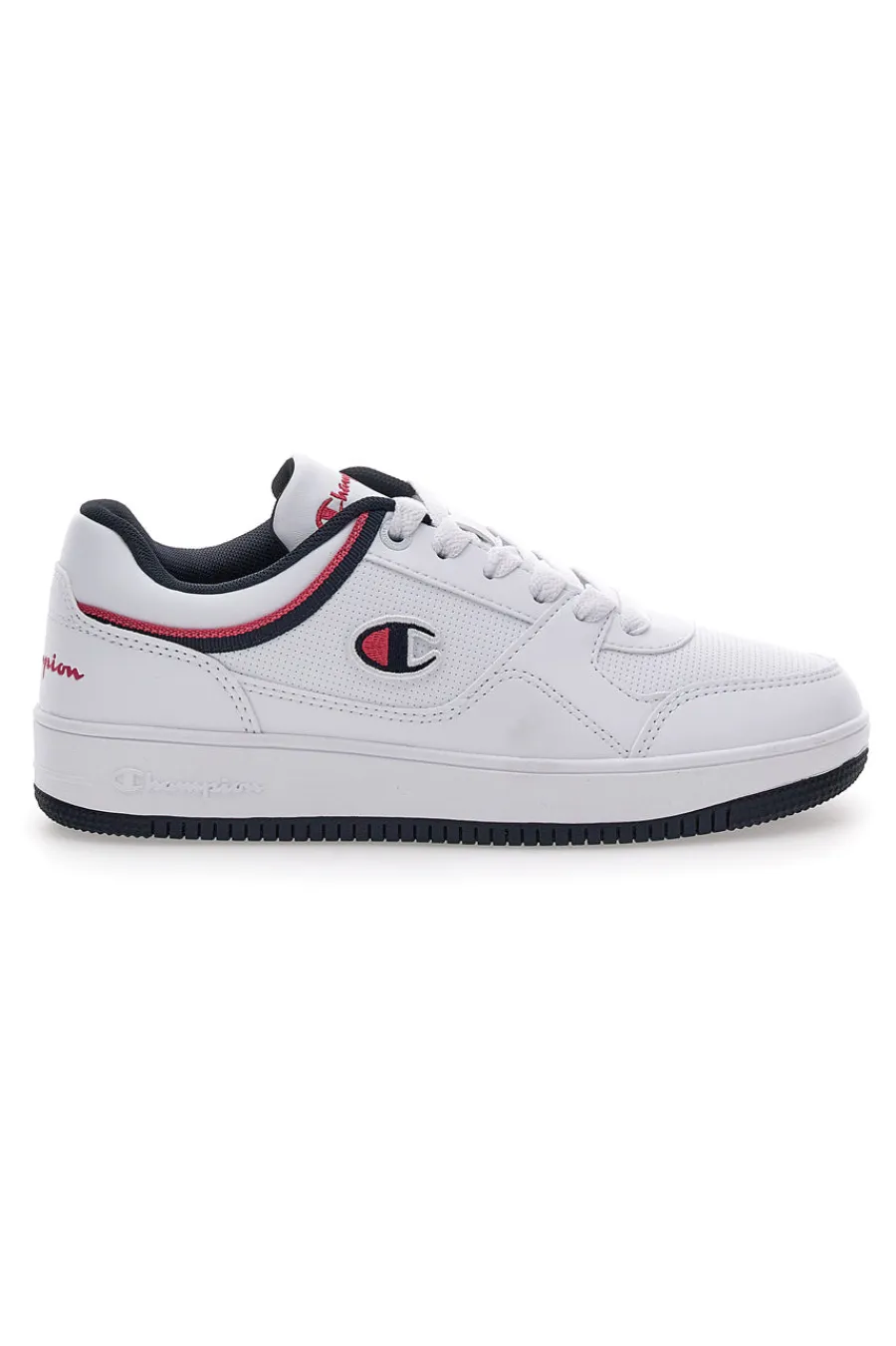 Sneakers Bianche Casual con Lacci Rebound Low-CHAMPION