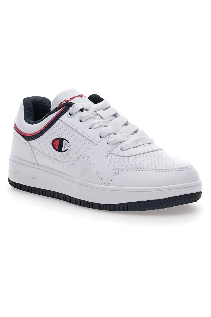 Sneakers Bianche Casual con Lacci Rebound Low-CHAMPION