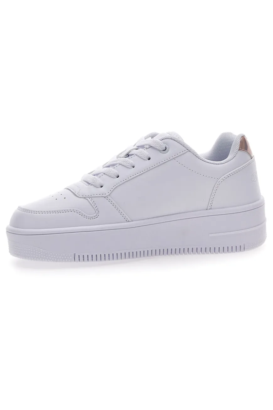 Sneakers Bianche Champion Rebound Platform Glitter