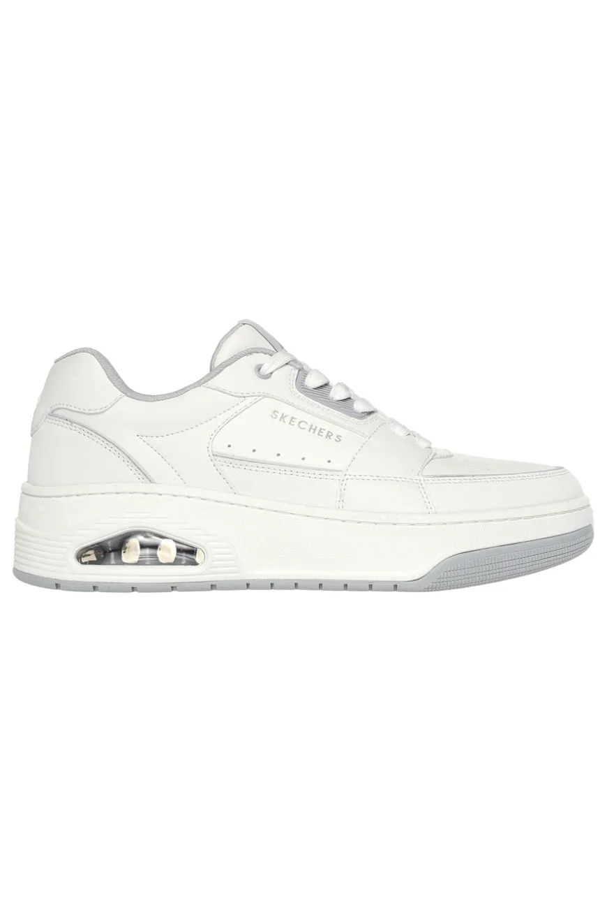 Sneakers bianche con Air-Cooled Memory Foam SKECHERS UNO COURT LOW-POST