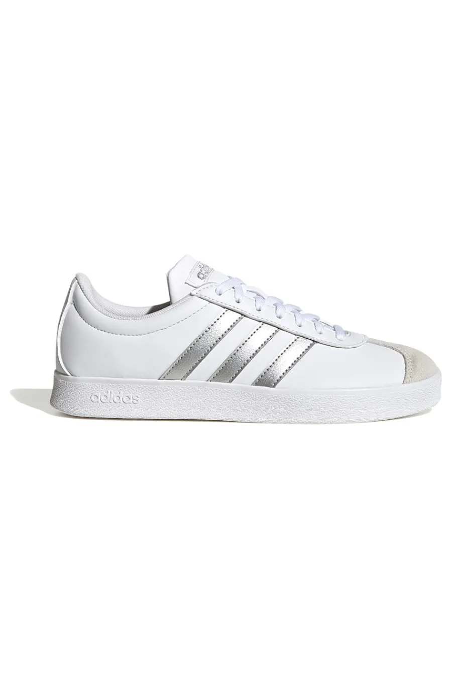 Sneakers Bianche con Bande Argento VL Court Base-ADIDAS Online