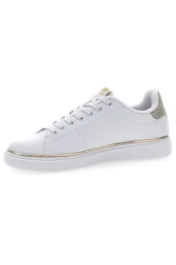 Sneakers Bianche con Bordo Dorato GTZ 2.0-COTTON BELT