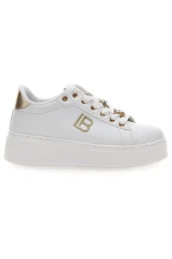 Sneakers bianche con charm gioiello e fondo alto 9622M-LAURA BIAGIOTTI Online