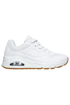 Sneakers bianche con cuscinetto ad aria e soletta memory foam UNO Stand on Air-SKECHERS Online