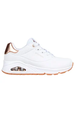 Sneakers bianche con dettagli oro Uno Golden Air-SKECHERS New