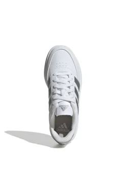 Sneakers bianche con dettagli argento Breaknet 2.0-ADIDAS