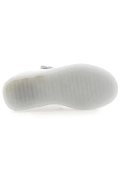 Sneakers bianche con dettagli azzurri e luci Champion GLW B TD