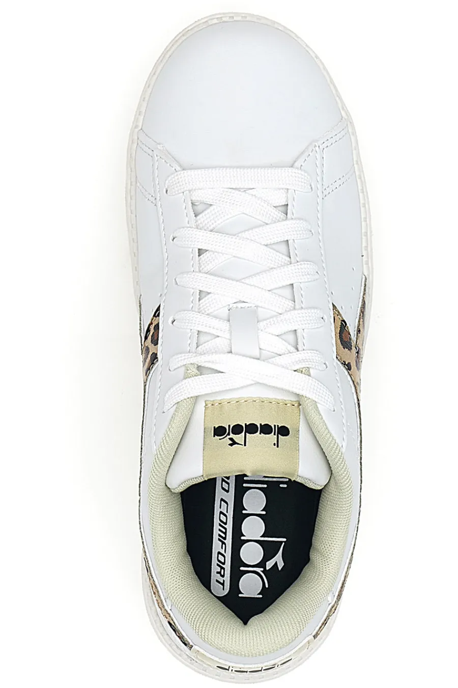 Sneakers bianche con dettaglio animalier Jace Jungle-DIADORA