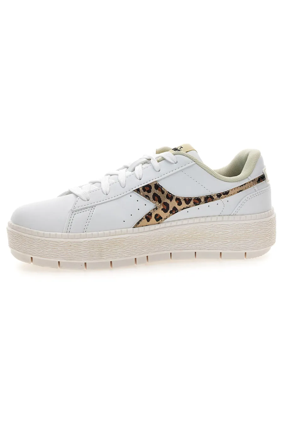 Sneakers bianche con dettaglio animalier Jace Jungle-DIADORA