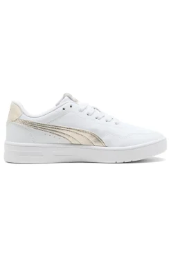 Sneakers bianche con dettagli oro Court Lally Metallic Whisper-PUMA Hot