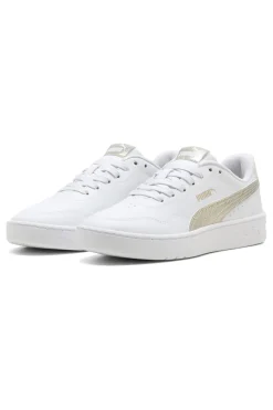Sneakers bianche con dettagli oro Court Lally Metallic Whisper-PUMA Hot