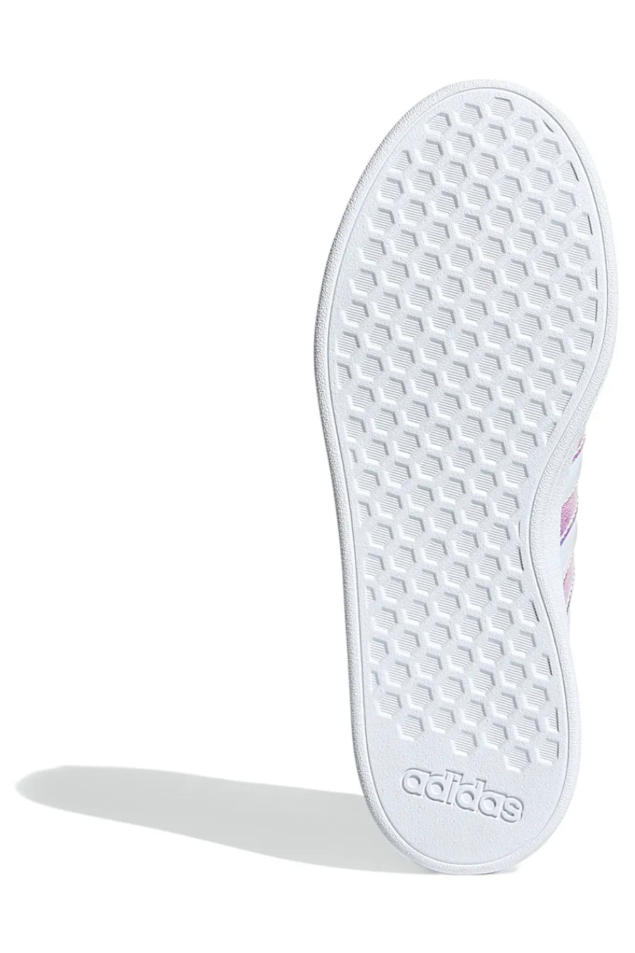 Sneakers bianche con dettagli iridescenti Grand Court Base 2.0-ADIDAS Outlet