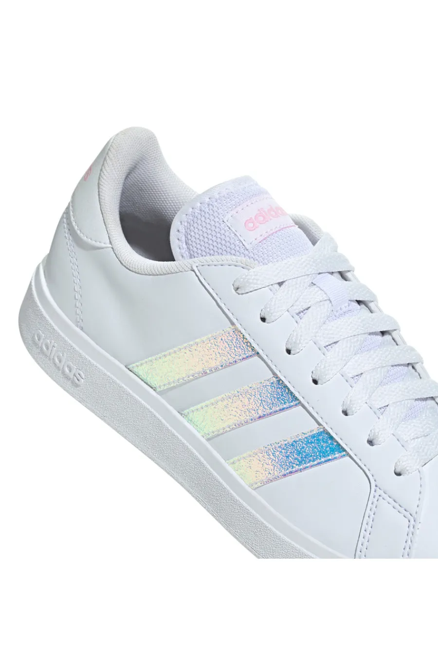 Sneakers bianche con dettagli iridescenti Grand Court Base 2.0-ADIDAS Outlet
