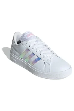 Sneakers bianche con dettagli iridescenti Grand Court Base 2.0-ADIDAS Outlet