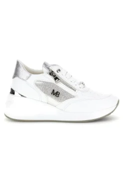Sneakers bianche con dettagli silver 52100C1441-MARIELLA BURANI Clearance