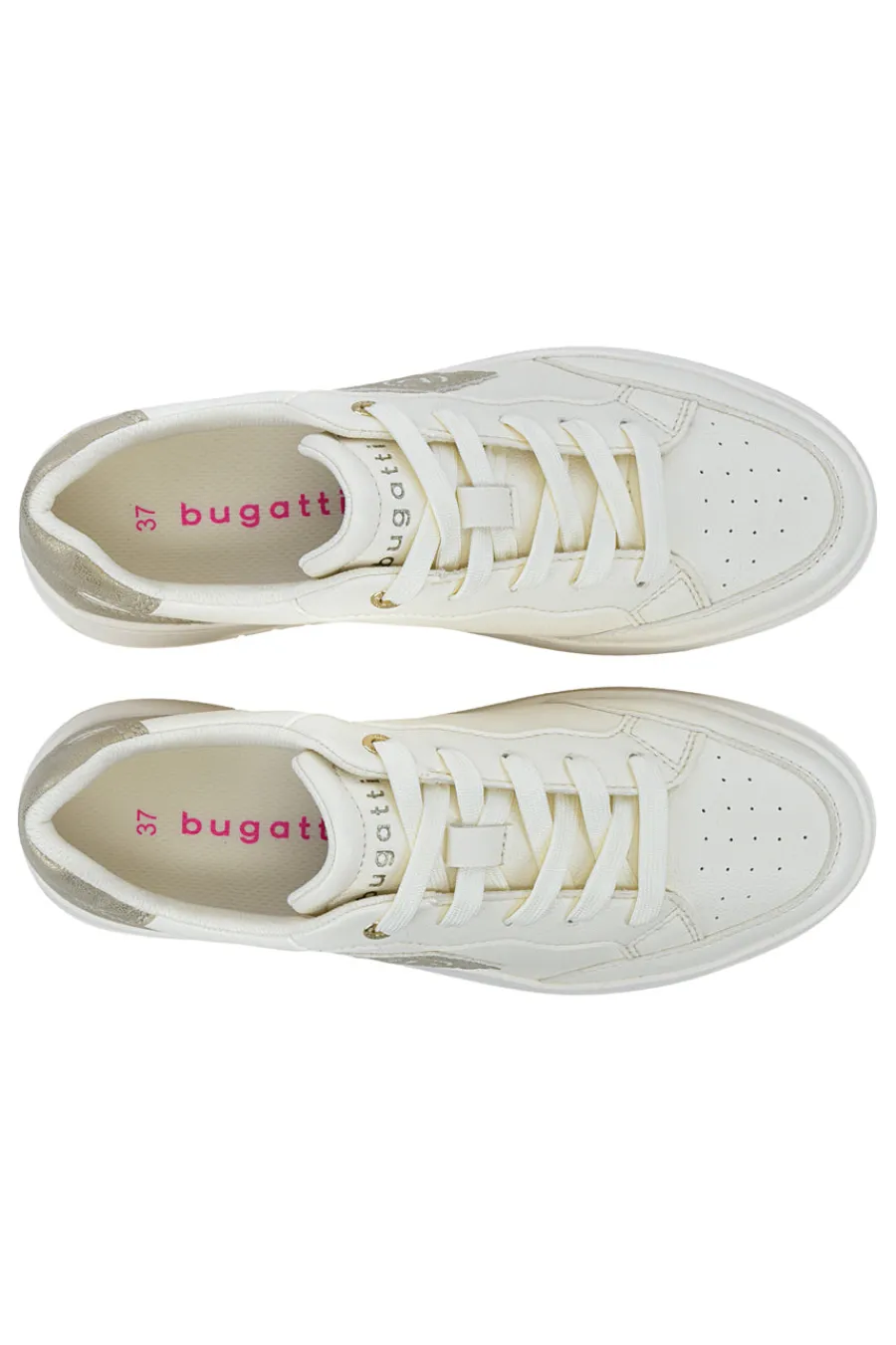 Sneakers Bianche con dettagli oro 435AQG1950502190-BAGATT Discount