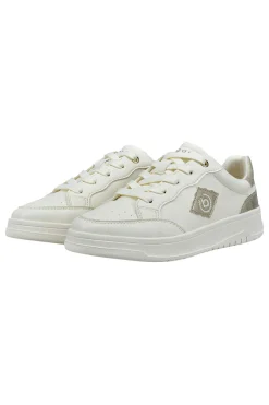 Sneakers Bianche con dettagli oro 435AQG1950502190-BAGATT Discount