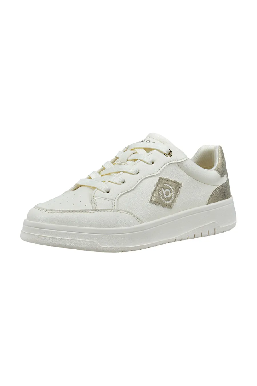 Sneakers Bianche con dettagli oro 435AQG1950502190-BAGATT Discount