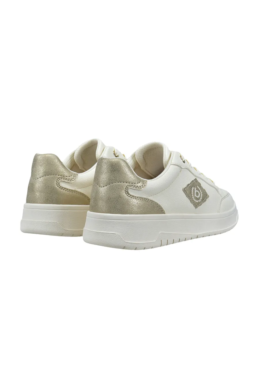 Sneakers Bianche con dettagli oro 435AQG1950502190-BAGATT Discount