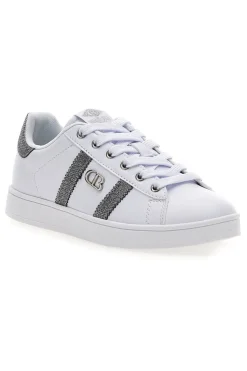 Sneakers bianche con dettagli glitterati YARD METAL-COTTON BELT Sale