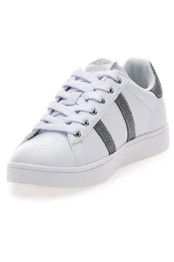 Sneakers bianche con dettagli glitterati YARD METAL-COTTON BELT Sale
