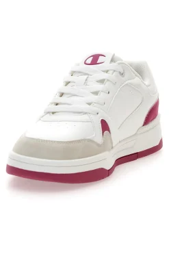 Sneakers bianche con dettagli fucsia e punta scamosciata RD18 Heritage Flap Low G GS-CHAMPION Outlet
