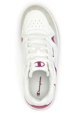Sneakers bianche con dettagli fucsia e punta scamosciata RD18 Heritage Flap Low G GS-CHAMPION Outlet
