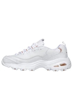Sneakers bianche con dettagli oro e Memory Foam D'Lites Fresh Start-SKECHERS Best