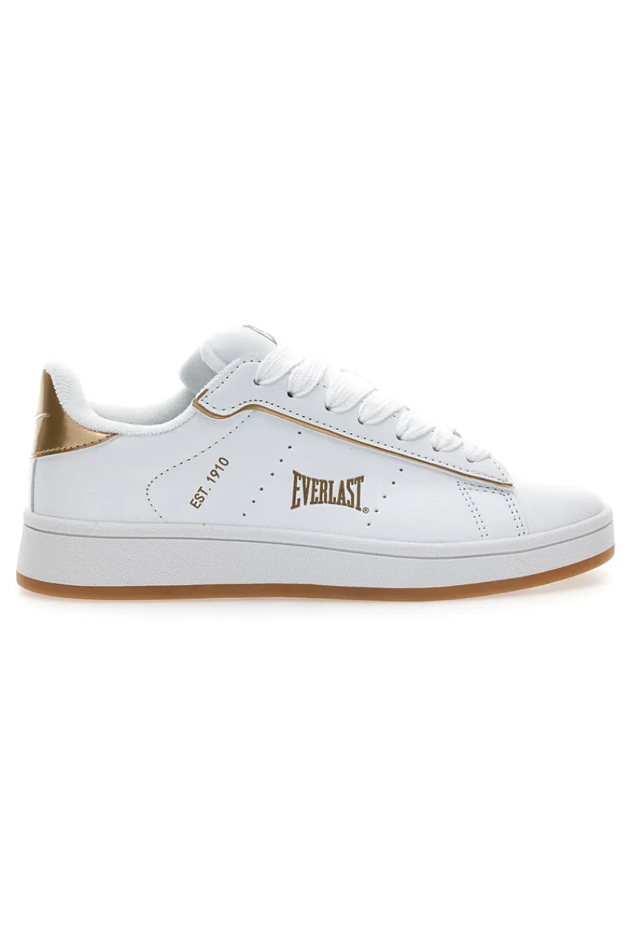 Sneakers bianche con dettagli oro EV-087P-EVERLAST Sale