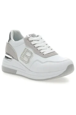 Sneakers Bianche con Dettagli Argentati 8923-LAURA BIAGIOTTI Clearance