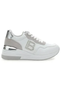 Sneakers Bianche con Dettagli Argentati 8923-LAURA BIAGIOTTI Clearance