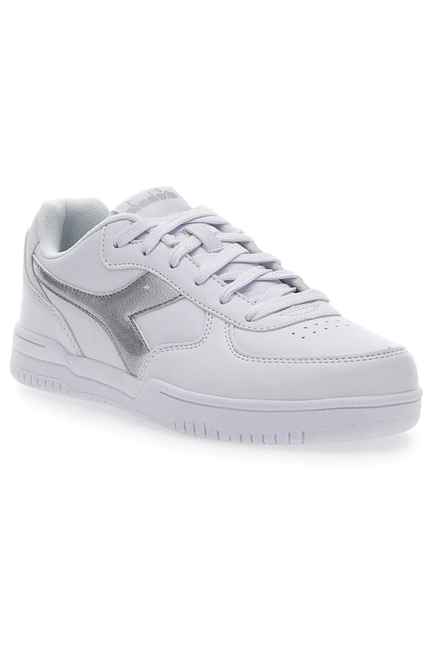 Sneakers Bianche con Fregio Argento Raptor Low Moon WN-DIADORA Best