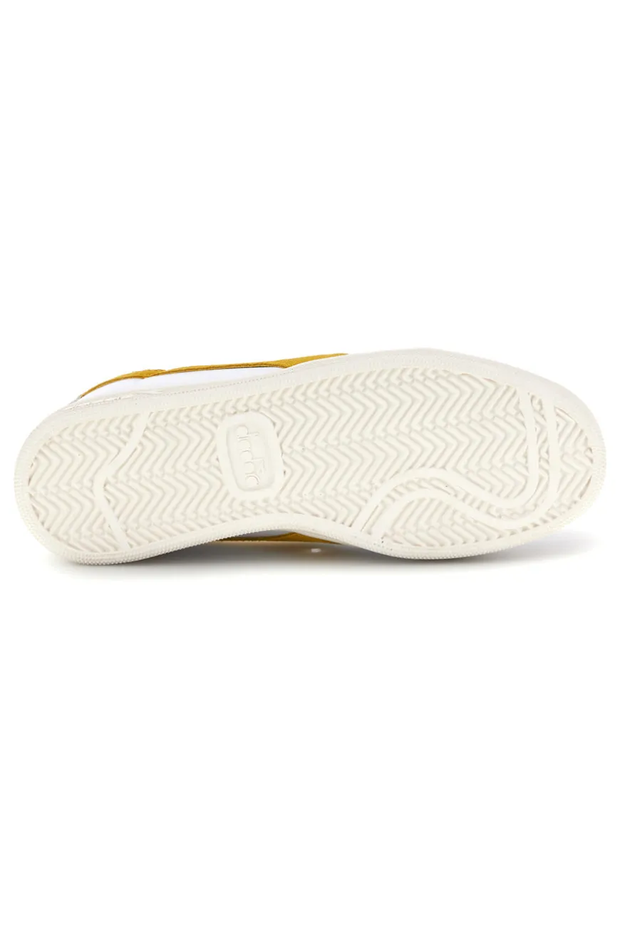 Sneakers Bianche con inserto giallo Diadora Kick Sl