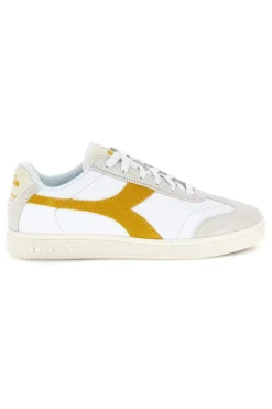 Sneakers Bianche con inserto giallo Diadora Kick Sl