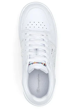 Sneakers Bianche con Lacci Rebound Platform Abstract Low-CHAMPION Discount
